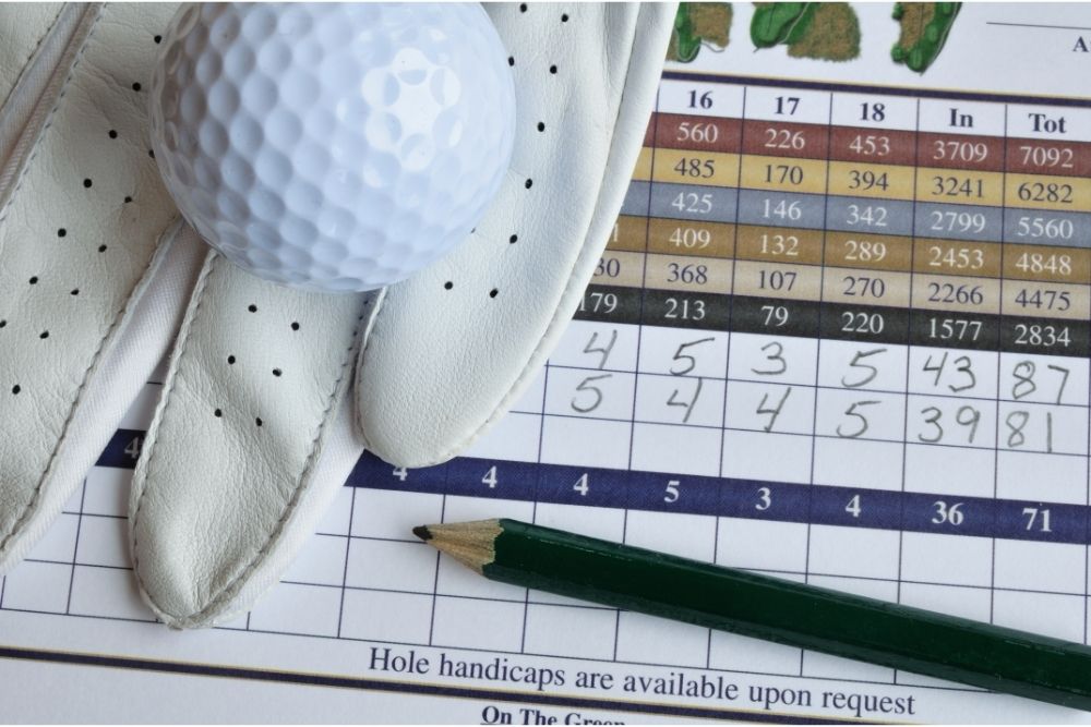 A Good Golf Score And A Bad Golf Score