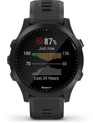 Garmin Forerunner 945 is equipped with a brand new Pulse OX Sensor