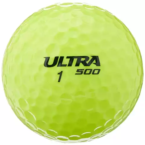 WILSON Ultra 500 Golf Ball (15-Pack), Yellow